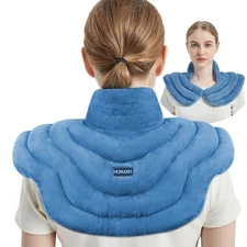 Neck Heating Pad Microwavable for Shoulders, Warmer Wrap Microwave Heating Pa...