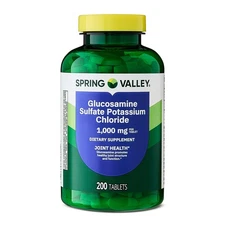 Glucosamine Sulfate Potassium Chloride Dietary Supplement Tablets 1000 mg 200 Ct