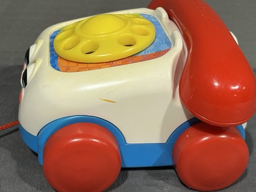 Vintage Fisher Price Mattel 2000 Chatter Phone Nachziehspielzeug Classic Telefon - Bild 3 von 8