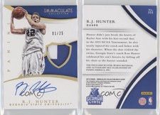 2015 Immaculate Collegiate Signature Gold /25 RJ Hunter RPA Rookie Patch Auto RC