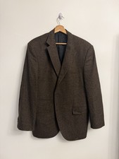 HUGO BOSS Brown Suit Jacket Virgin Wool Size 56