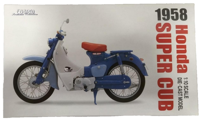 EBBRO 1/10 Scale Honda Super Cub 1958 Die Cast Model Motorcycle