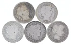 Better Lot 5 1906-D 1901-O 1897 1901-O 1898 Barber Dime 0.50 Face *183