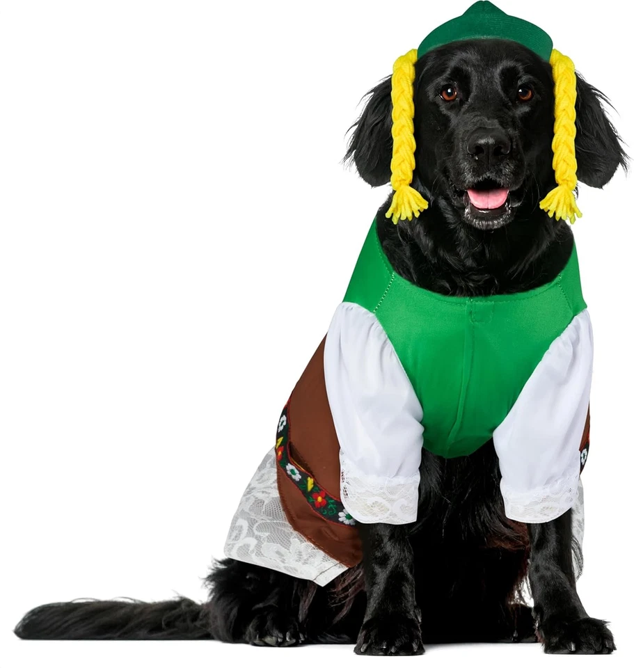 Traje Oktoberfest Sweety para mascotas, pequeño, multicolor  Foto 3 de 4