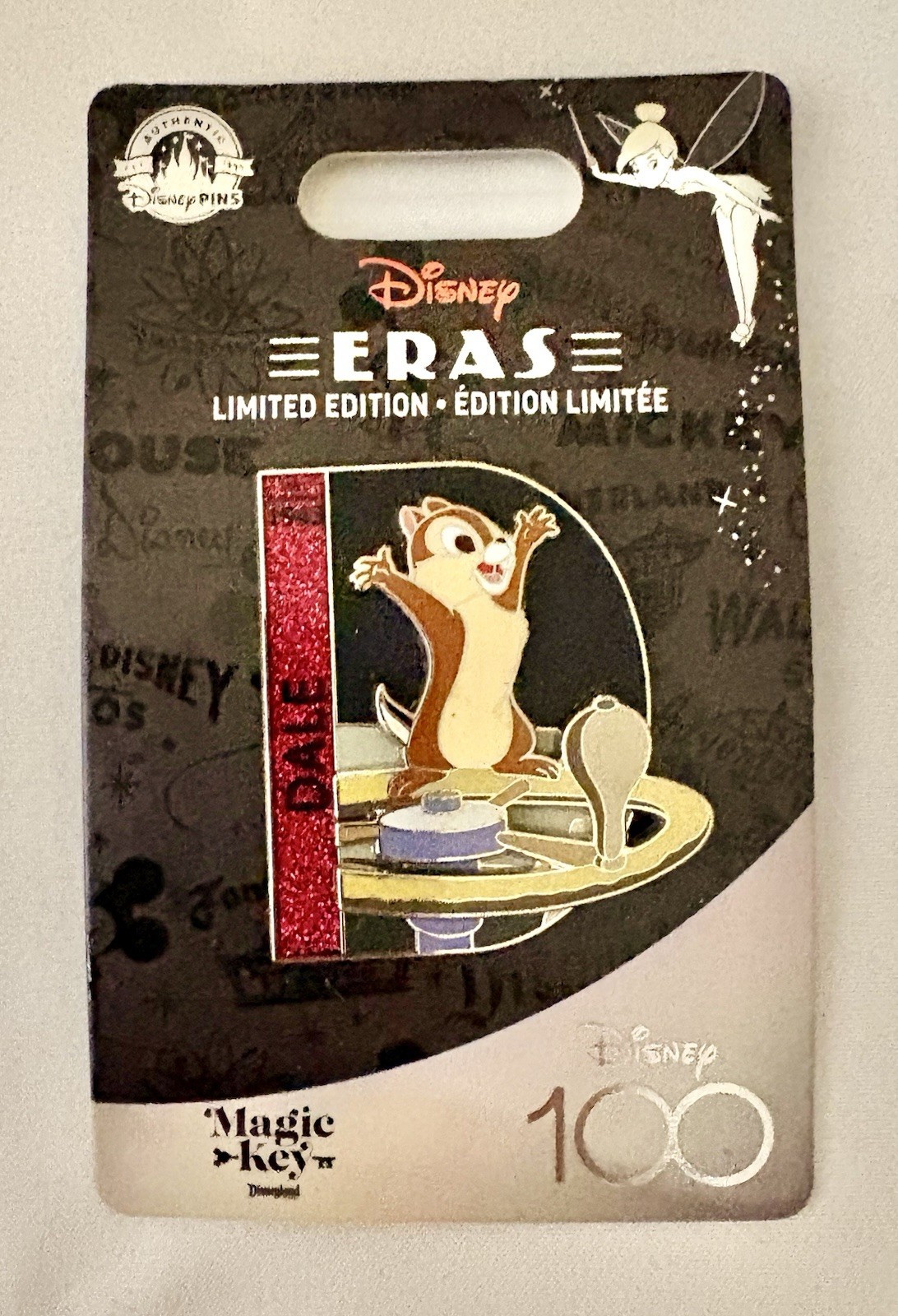 Dale 1943 Eras Pin 2023 Disney 100 Disneyland Magic Key AP LE 3000