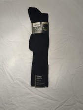 Windsor Wool Gold Toe Premier Dress Socks Black Mens Size 10-13 USA Made