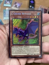 C-Crush Wyvern LCKC-EN021 Unlimited Secret Rare Near Mint +Bonus FREE SHIPPING!
