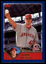 John Lackey 2003 Topps #596 Anaheim Angels MLB READ FREE SHIPPING AutographDen