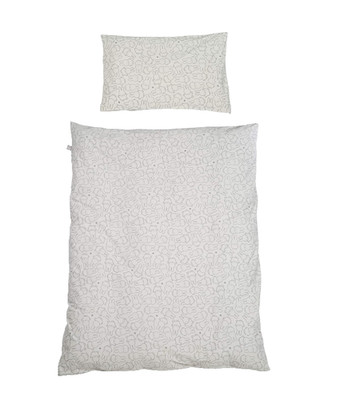 Roba Miffy Baby Bettwäsche Set 100x135 40x60 Baumwolle Grau Neu