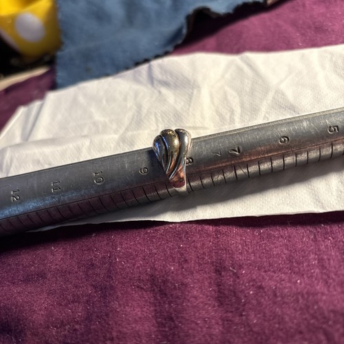 Precious Precious TM 925/14k Size 8 Heart Signature Inside Band Middle