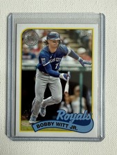 2024 Topps Series 1 - Bobby Witt Jr. 1989 Throwback #89B-59 Kansas City Royals