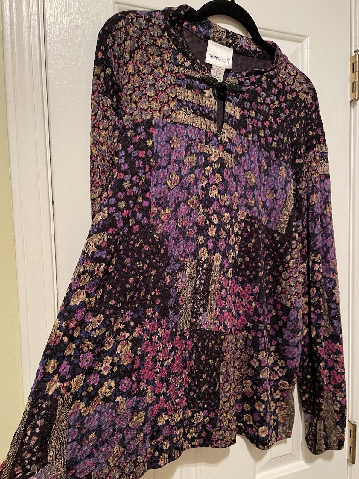 Fashion Bug Floral Patchwork Style Pattern Tunic … - image 3