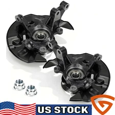 2 Front Steering Knuckle &Hub Bearing Hub for 03-08 Toyota Corolla 698389 698388
