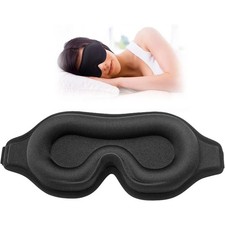 Sleep Eye Mask 3D for Side Sleeper Men Women, Zero Eye Pressure Relax Mask US