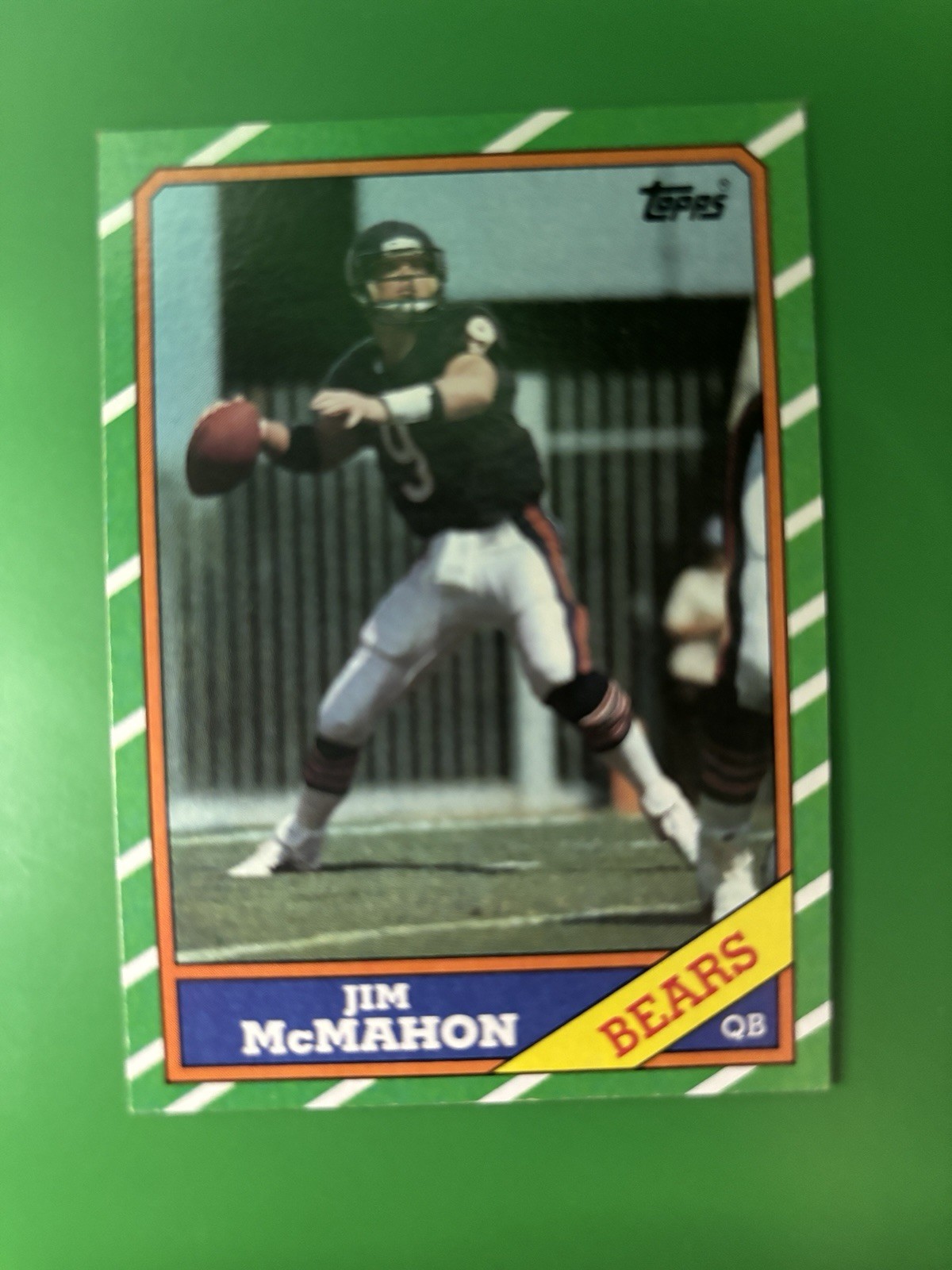 1986 Topps Jim McMahon Chicago Bears #10