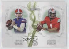 2021 MATTE Dueling Guns White - Green Smoke Kyle Trask Justin Fields #MDG-8 0ps8