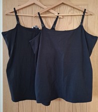 2no. Maternity/Breastfeeding Vest Tops Size 18.