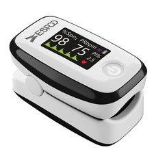 Pulse Oximeter with 20 Memory, Oxygen Monitor Fingertip 4 Color TFT DisplaySP...