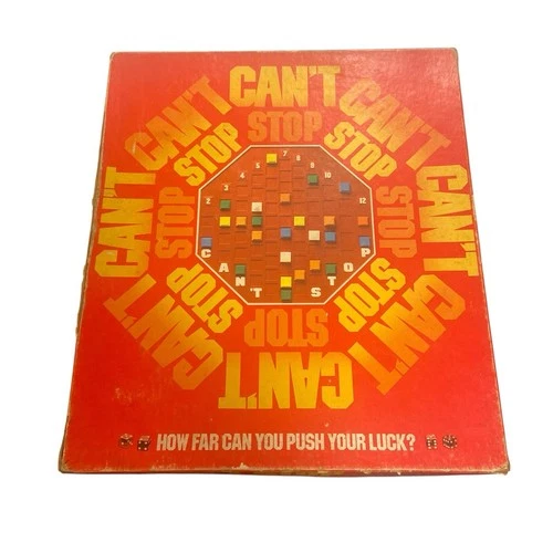 Vintage 1980 Can’t Stop Board Game No 122 Parker Brothers 100% COMPLETE xtra pcs