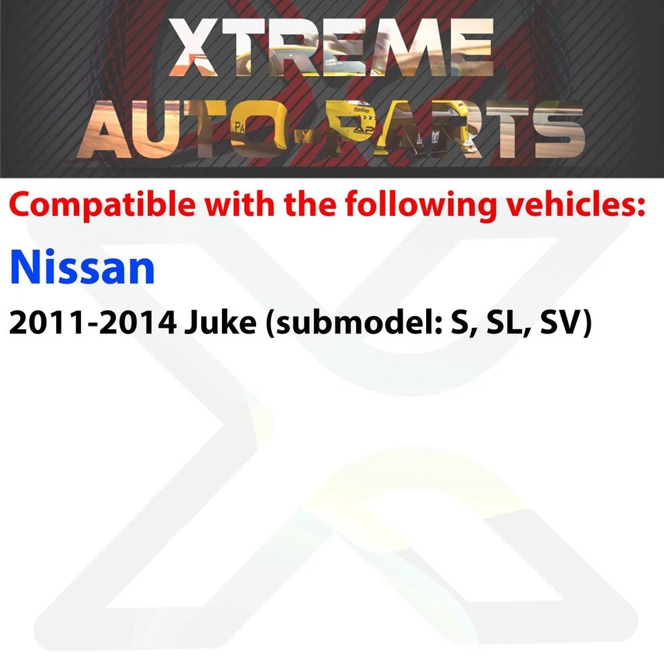 Front Fog Lights Cover Textured Black Left & Right Side For 2011-14 Nissan Juke Foto 3 de 4