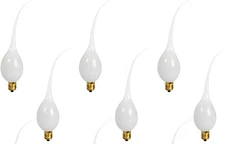 6 LED Silicone Dipped, Electric Candle Lamp bulb C7 - E12 Base 0.7 watt