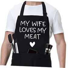 Funny Husband Apron, Men's Anniversary, Fathers Day, Cool Birthday Gifts for