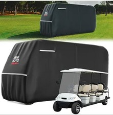 KEMIMOTO 600D Waterproof Golf Cart Cover, 8-Seater Golf Cart Rain Cover