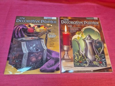 Decorative Painter Mag Lot 2 2002 Holiday Christmas Tole Painting Patterns