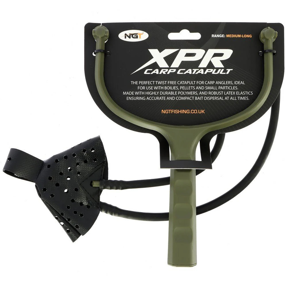 NGT Carp Fishing Catapult XPR for Boilies Pellets Bait Particles Anti Tangle