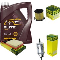 Inspektionspaket 5L Mannol Elite 5W-40 FüR Skoda Roomster 1.6 Fabia II Combi VW