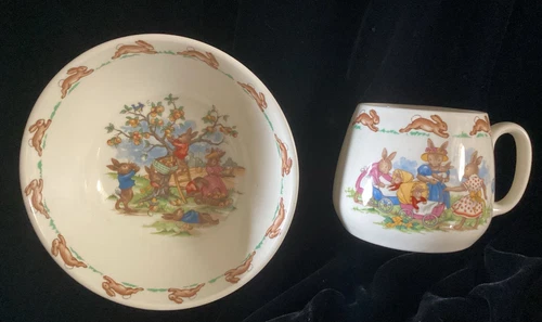 Royal Doulton Bunnykins English Fine Bone China 2 Piece Set