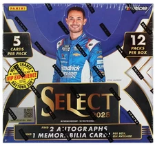 2025 Panini Select Racing Factory Sealed Hobby Box