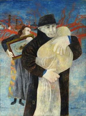 Ben Shahn 1946 Modernist Narrative   Father and Son Giclée Print
