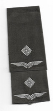 1 Paar alte  Dienstgradabzeichen  Luftwaffe oliv / silber   Leutnant  Bundeswehr