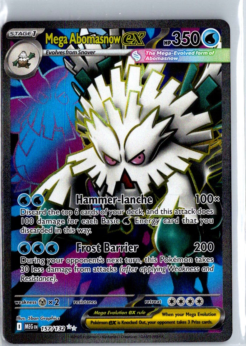 Mega Abomasnow ex Holo Ultra Rare ME01: Mega Evolution 157/132 NM