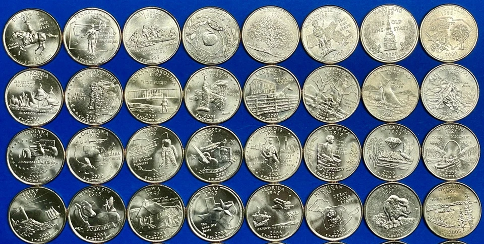 Complete State Quarter and U.S. Territory Set of 56 Brilliant Uncirculated Coins - Image 2 of 4