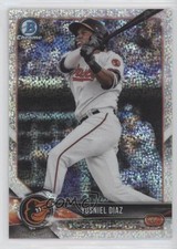 2018 Bowman Draft Chrome Sparkles Refractor Yusniel Diaz #BDC-7 4h2
