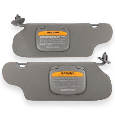 1996-1999 Ford Taurus Mercury Sable Driver & Passenger Side Sun Visor Pair Gray