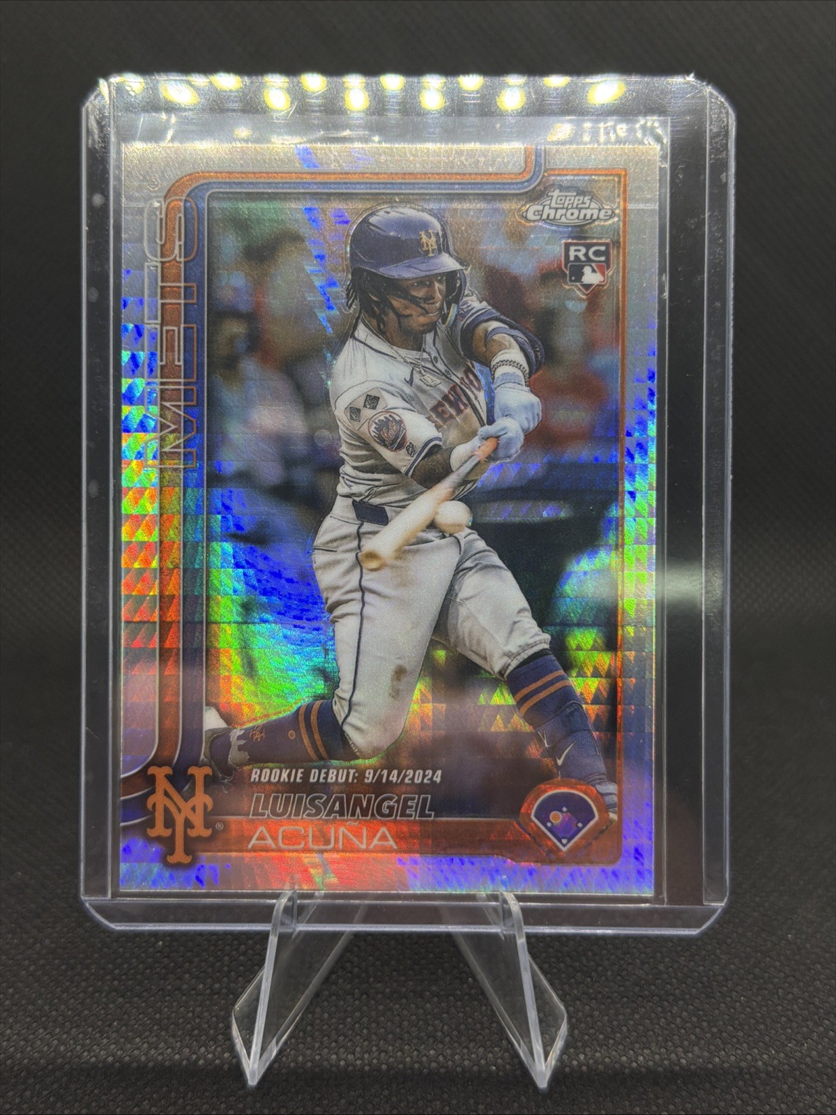 Luisangel Acuna 2025 Topps Chrome Update #USC53 Prism New York Mets