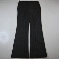 Simply Vera Wang M Gray Herringbone Ponte Pull On Bootcut Dress Womens Pants