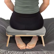 Bamboo Meditation Bench Kneeling Stool Foldab...