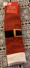 Christmas House Red Ladies Knee Socks Santa Claus Design Size 5 to 9 Brand New