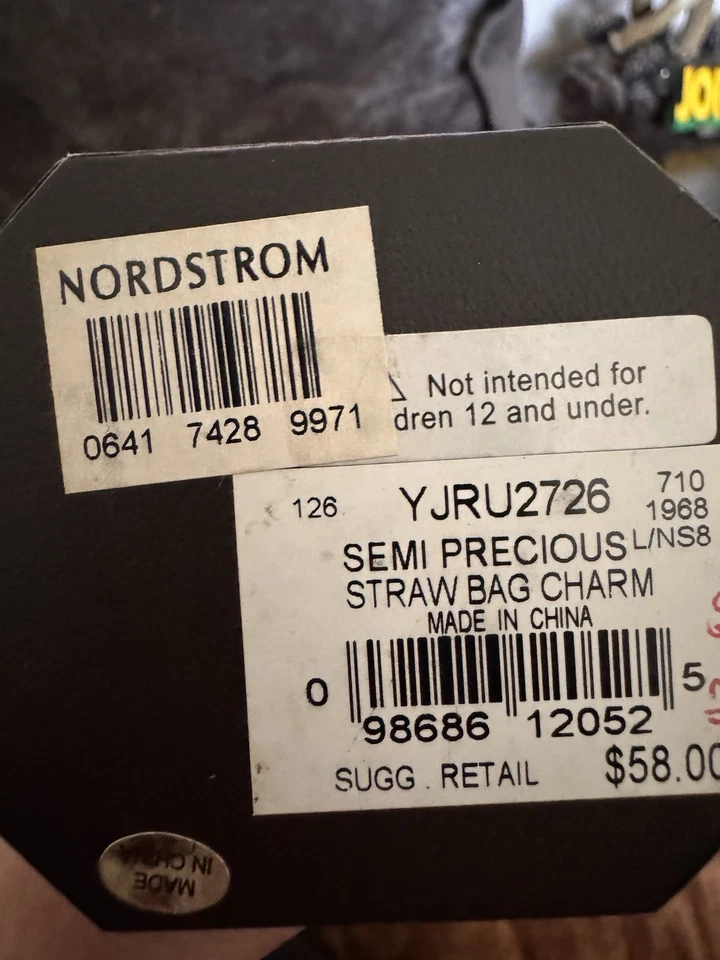 Juicy Couture Charm cesta de paja con flor cartera de mimbre Foto 2 de 2