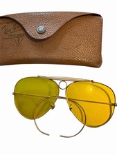 Vintage anni 60 Bausch & Lomb Ray Ban Kalichrome 12K GF 1/10 Aviator B&L Shooting 58mm