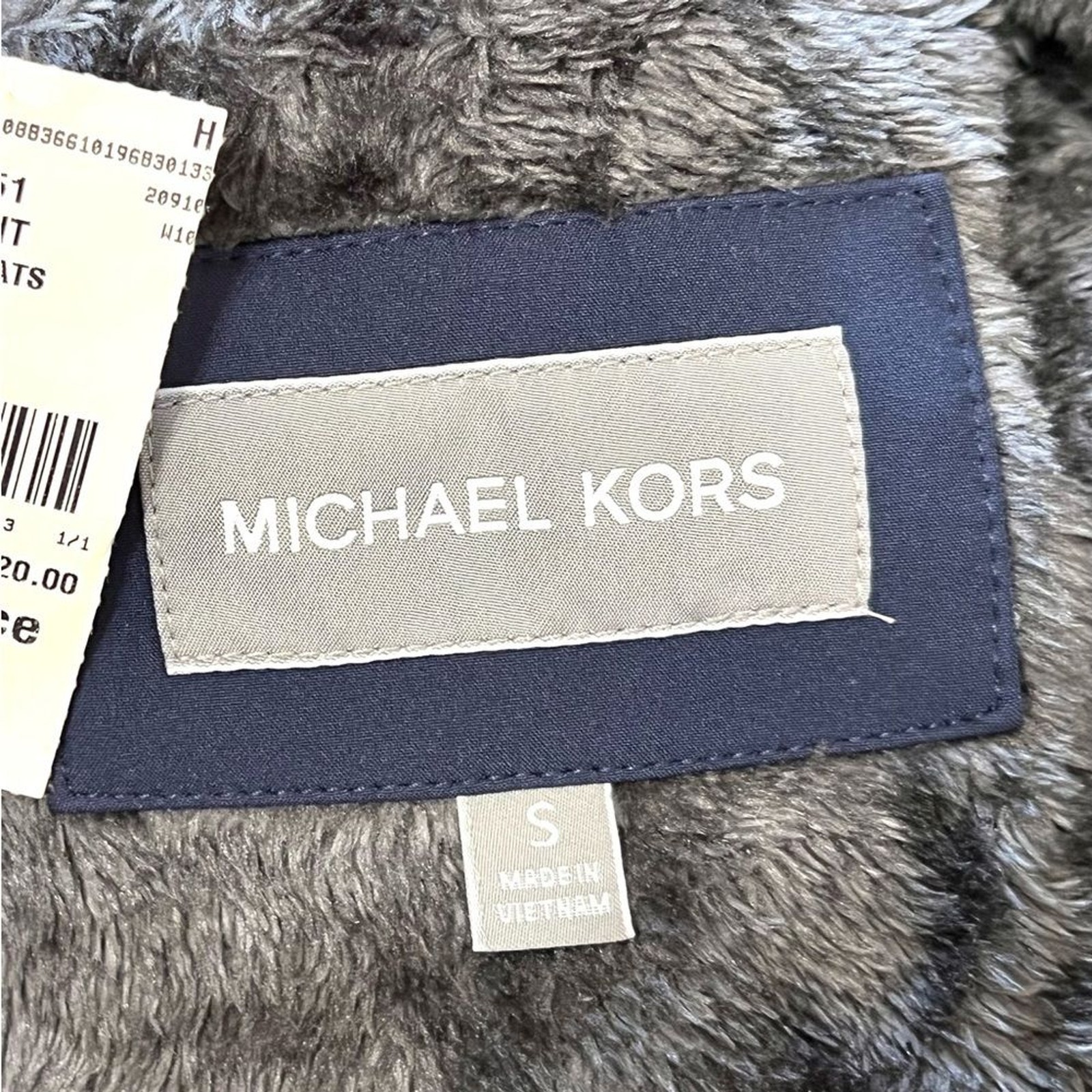 Michael Kors Men's Faux Fur Lined Navy Jacket Sz. Sm thumbnail 3