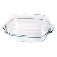 Auflaufform HitzebestäNdigem Glas Mit Deckel 8.6 L