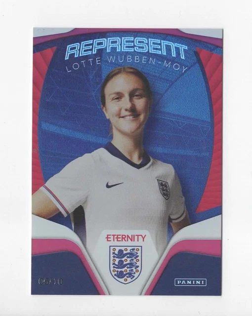 Panini Eternity Lionesses 2025 Lotte Wubben-Moy England Represent Red Card /10