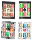 GB 2010 yearset definitives Booklet panes fine used stamps on piece