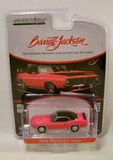 1970 '70 PLYMOUTH CUDA PINK BARRETT JACKSON SERIES 14 GREENLIGHT DIECAST 2024