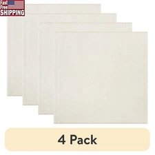 Fringe Table Cloth Throw 50 "x50 " Machine Washable Cotton Square Fabric Decor